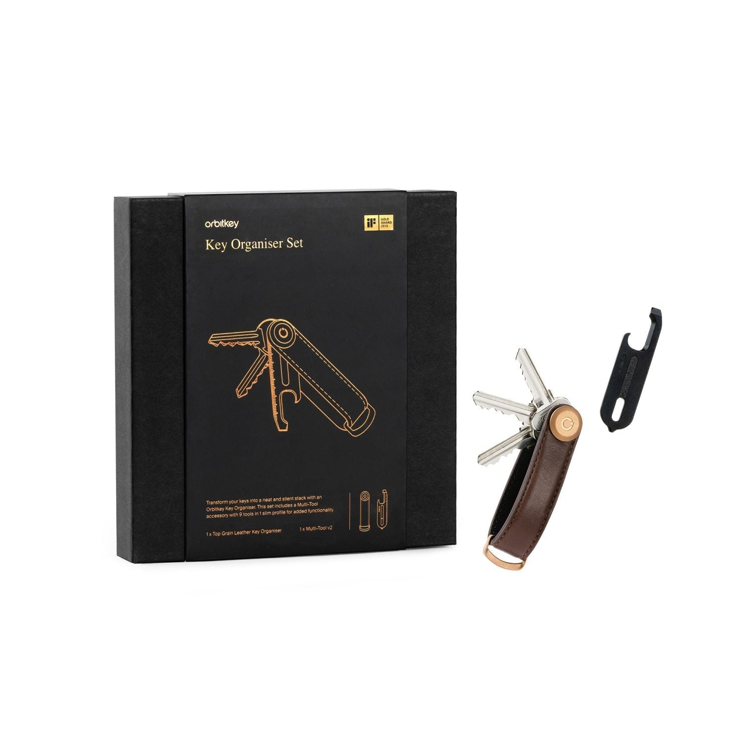 Orbitkey 2.0 Leather Key Organizer (SA)