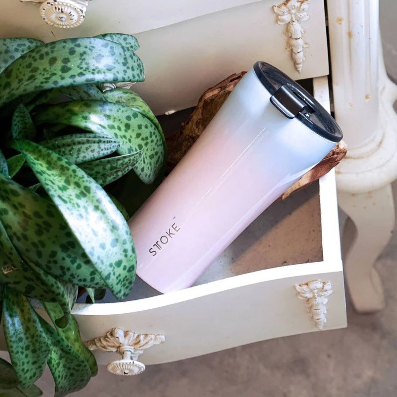 Sttoke Flow Leakproof Ceramic Insulated Cup 12oz