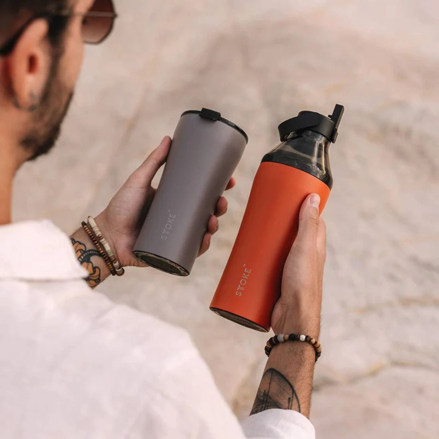 STTOKE Limited Edition Leakproof Ceramic Insulated Cup Powder Coating 16oz