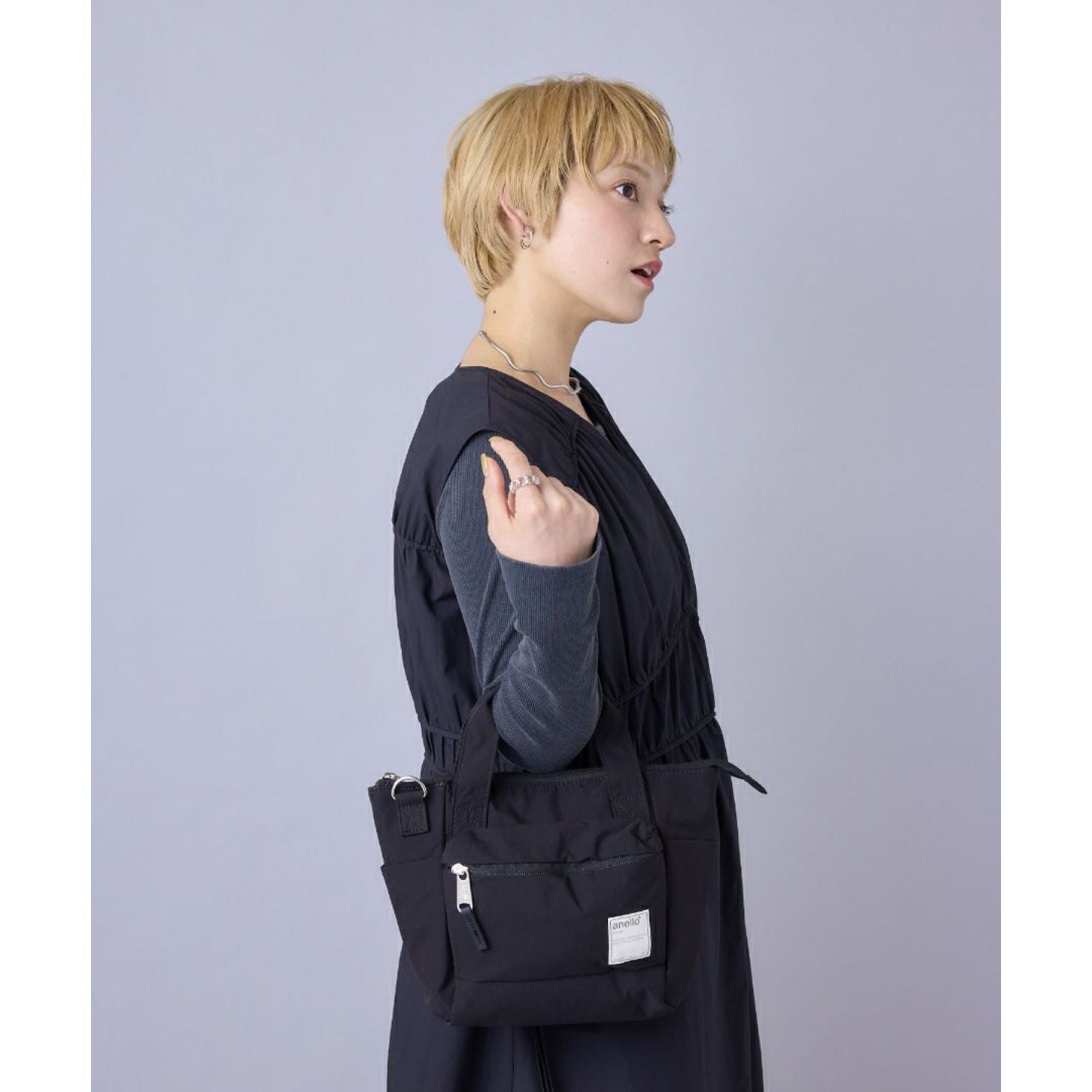 Anello Circle 2Way Mini Tote Bag