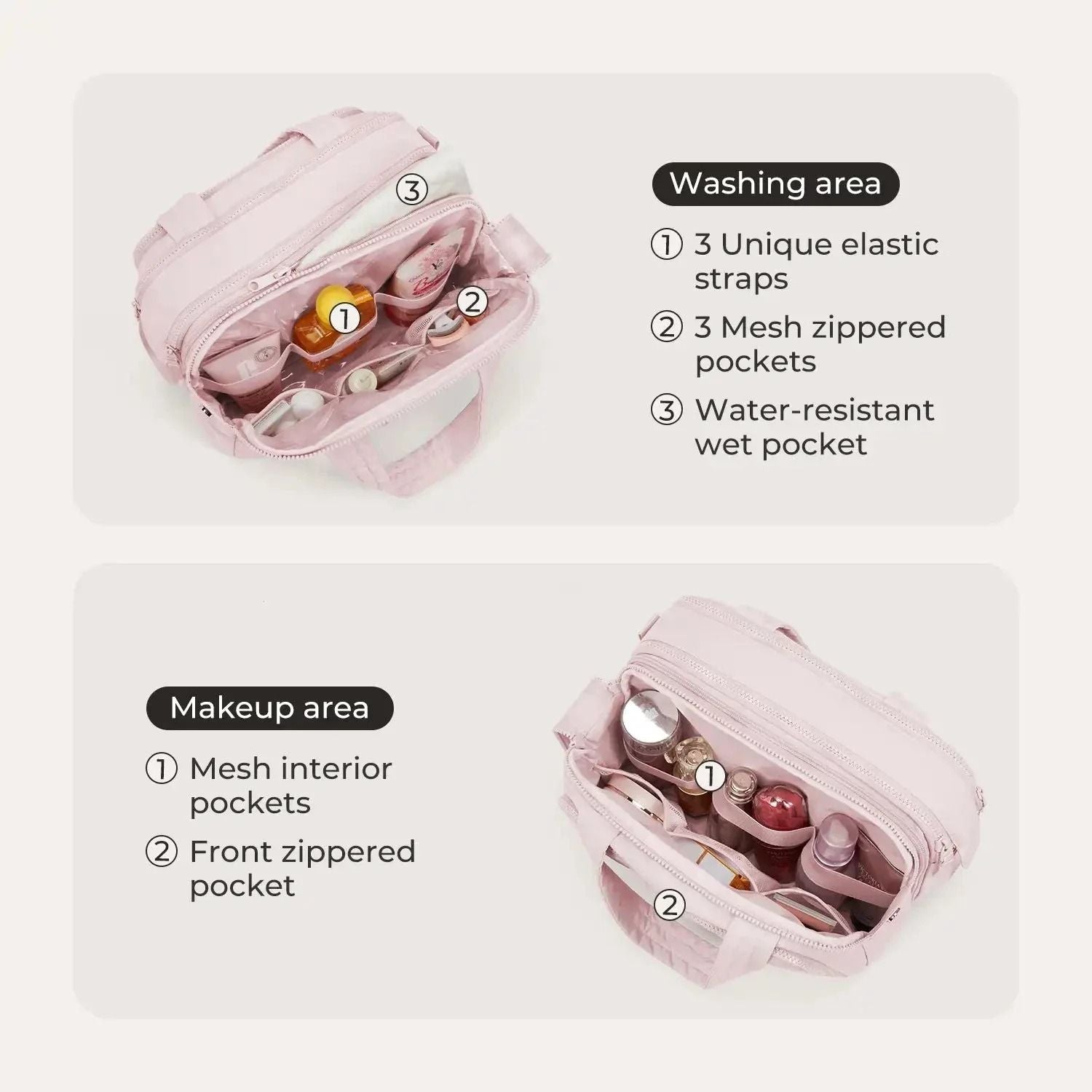 Bagsmart Crush Hanging Toiletry Bag