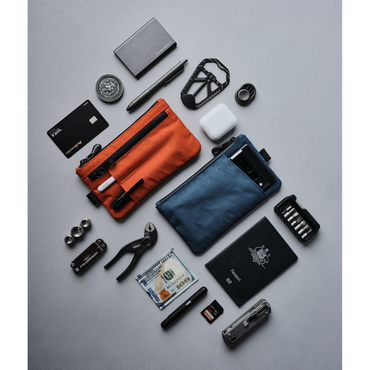 ALPAKA Zip Clutch + Hand Carry Strap