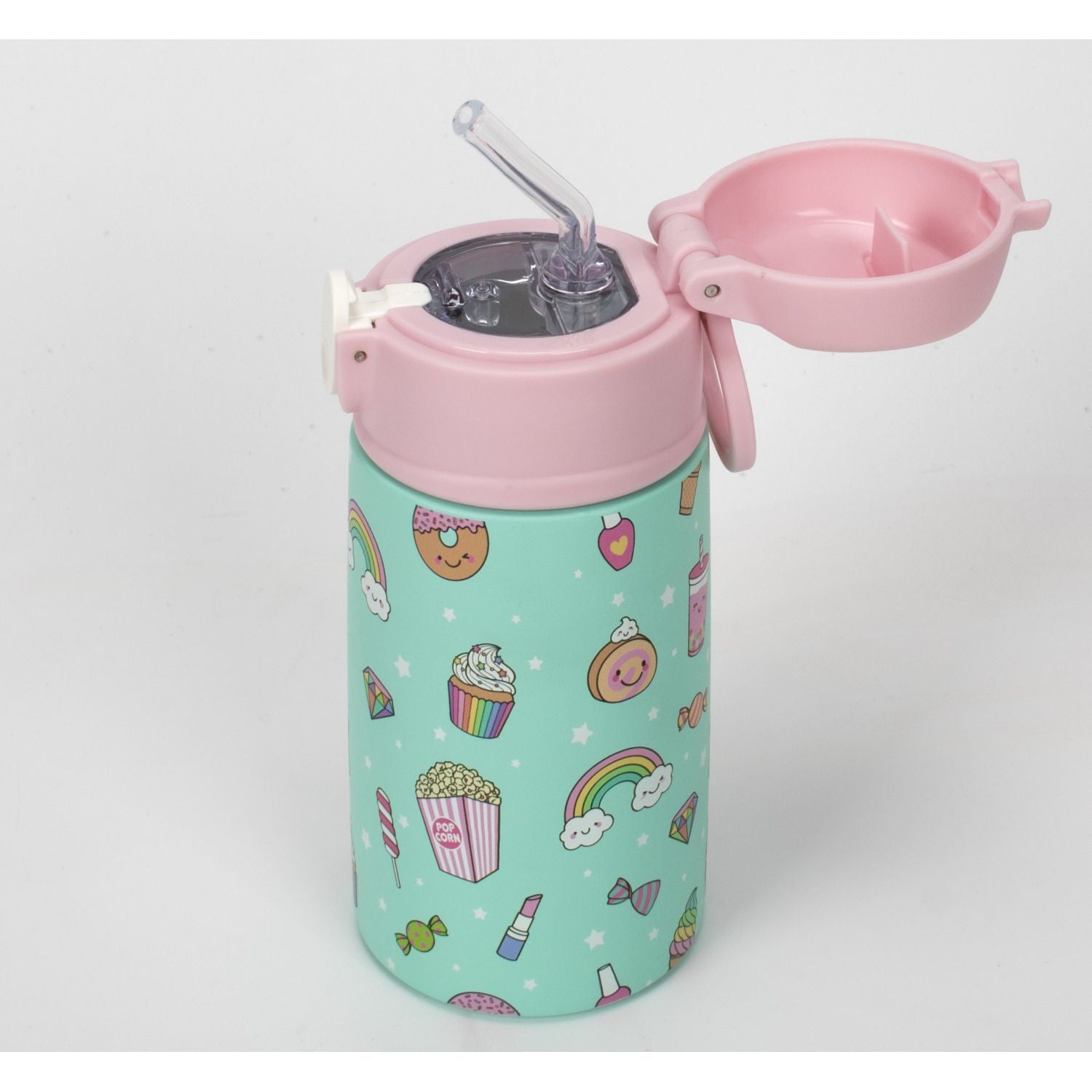 Oasis Kids Water Bottle with Sipper Silicone Straw 400ML