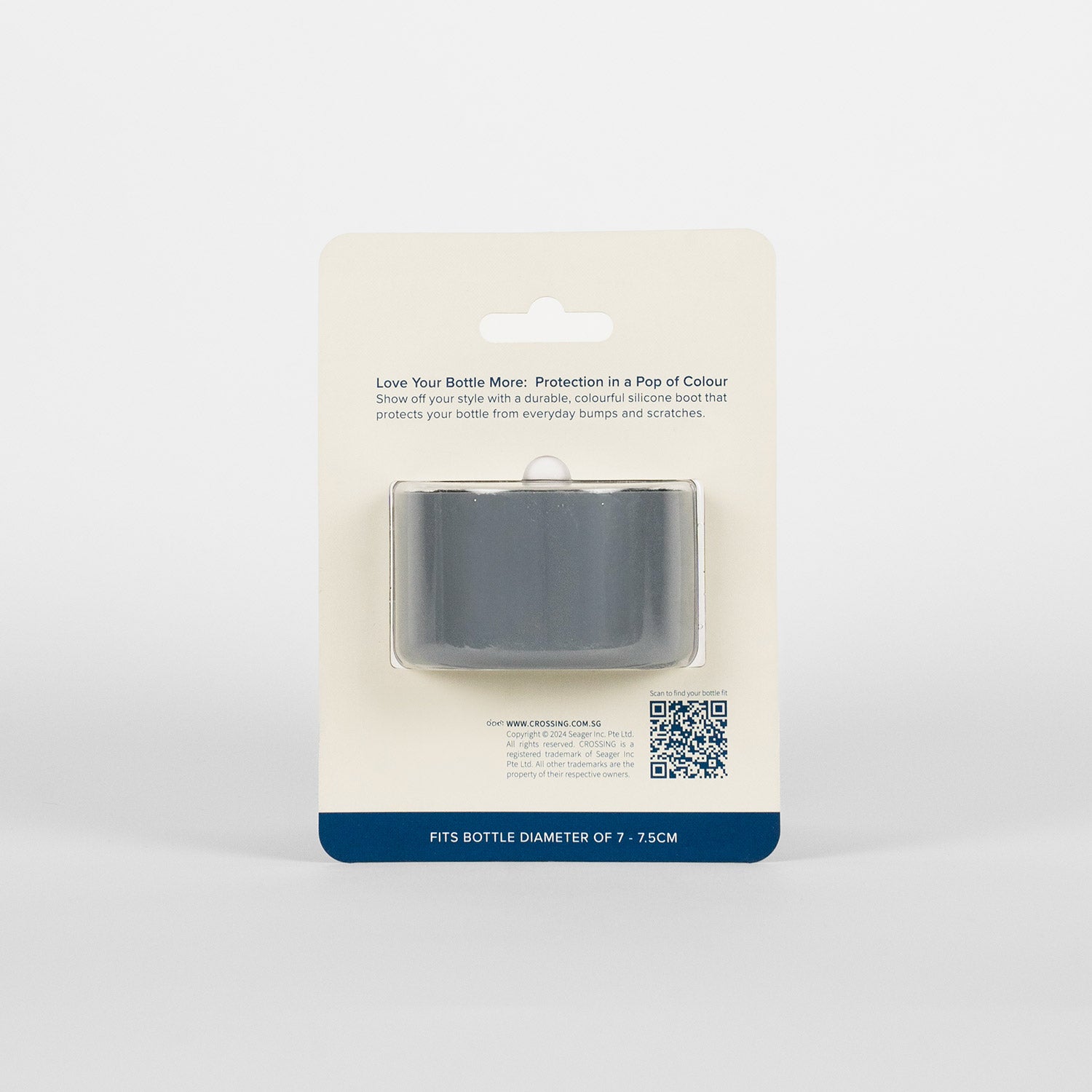 Crossing Silicone Water Bottle Boot - Fits Diameter 7-7.5cm (550ml) Blistered Pack