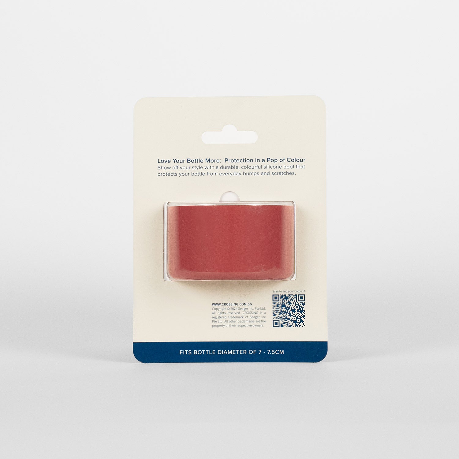 Crossing Silicone Water Bottle Boot - Fits Diameter 7-7.5cm (550ml) Blistered Pack