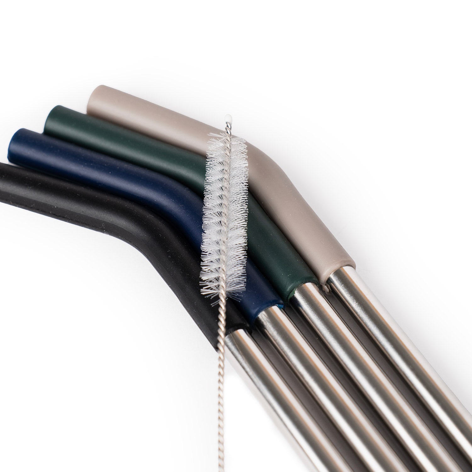 Crossing Reusable Stainless Steel Straw 4-Pc Set