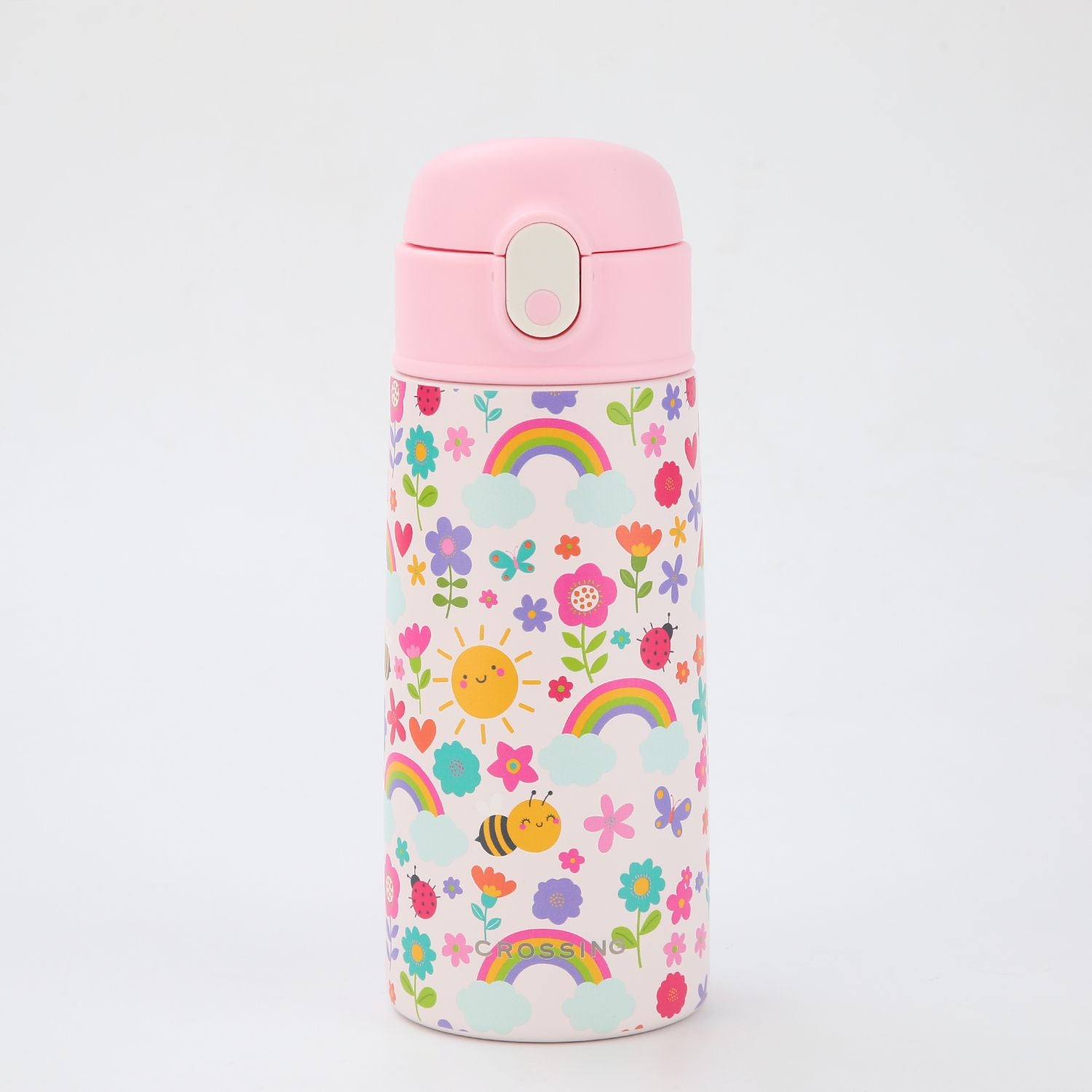 Crossing S/S 316 Kids' Insulated Water Bottle W/Sipper Silicone Straw 500ml