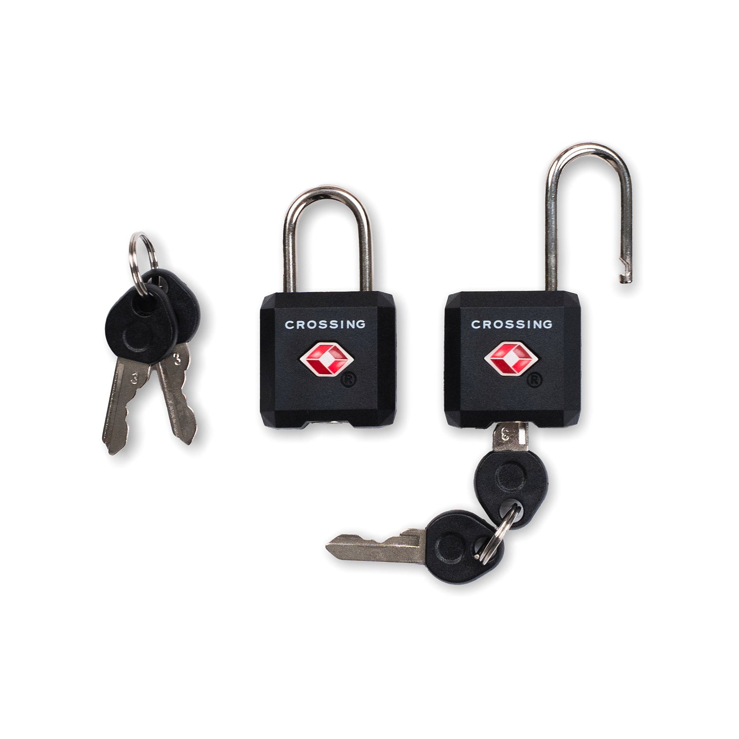 Crossing Ultra-Light TSA Travel Lock With Keys (Twin Pack)