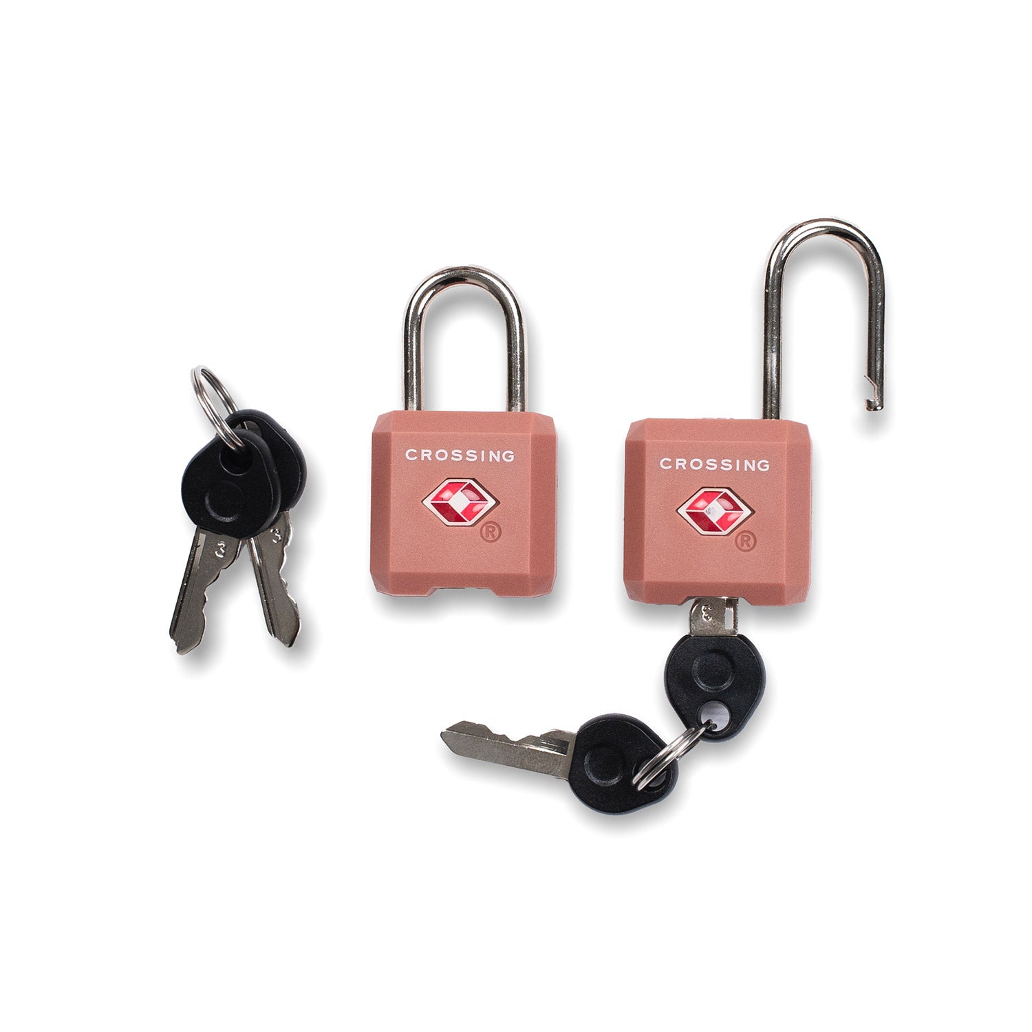 Crossing Ultra-Light TSA Travel Lock With Keys (Twin Pack)