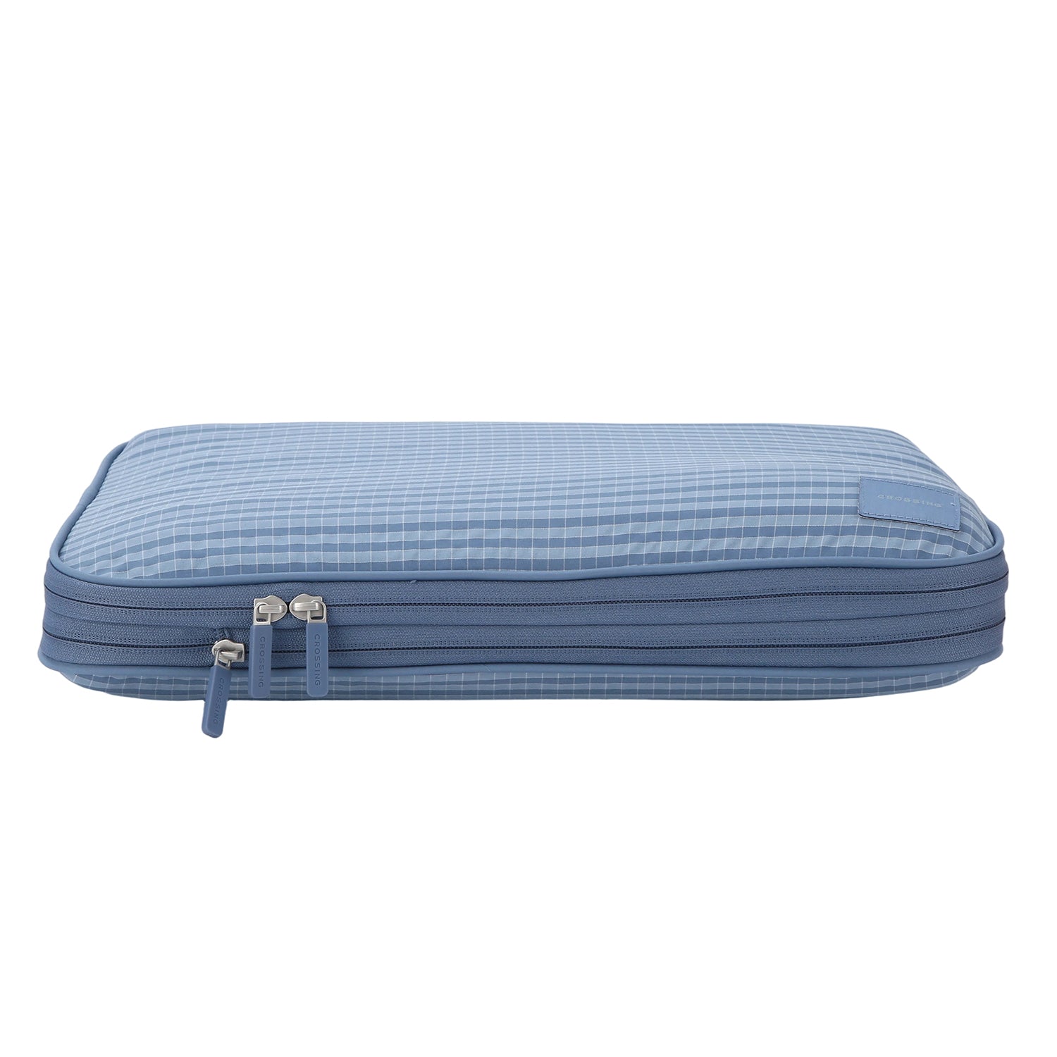 Crossing Waterproof Rayon Checked Compression Packing Cube Set (2-Piece Set)