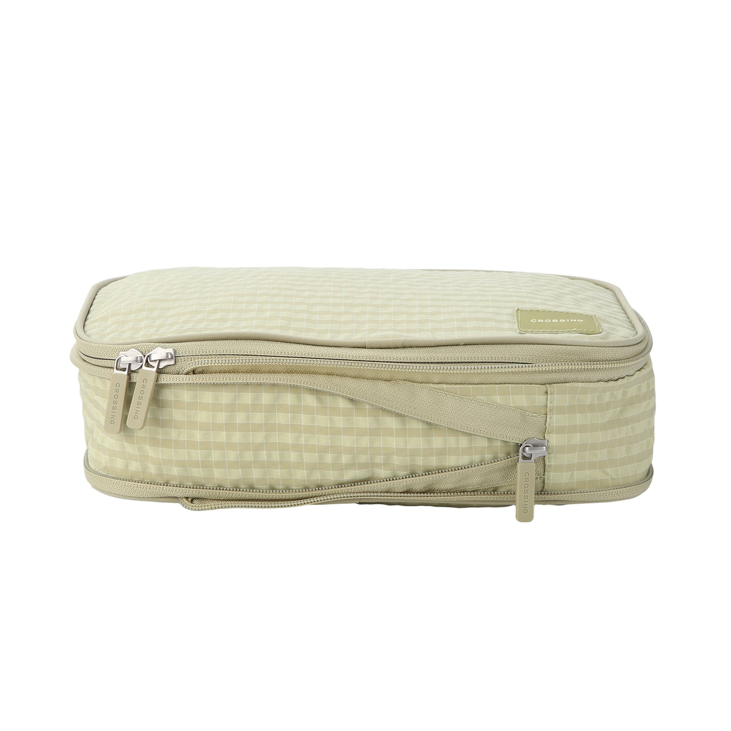 Crossing Waterproof Rayon Checked Compression Packing Cube Set (2-Piece Set)