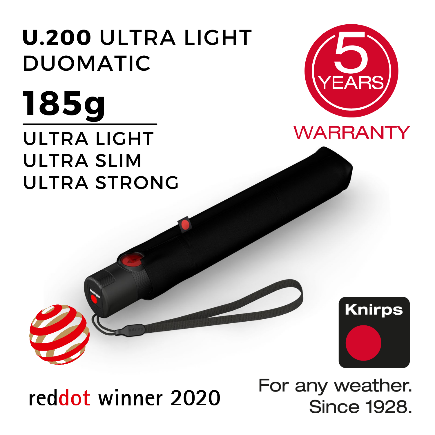 Knirps U.200 Ultra Light Duomatic Umbrella