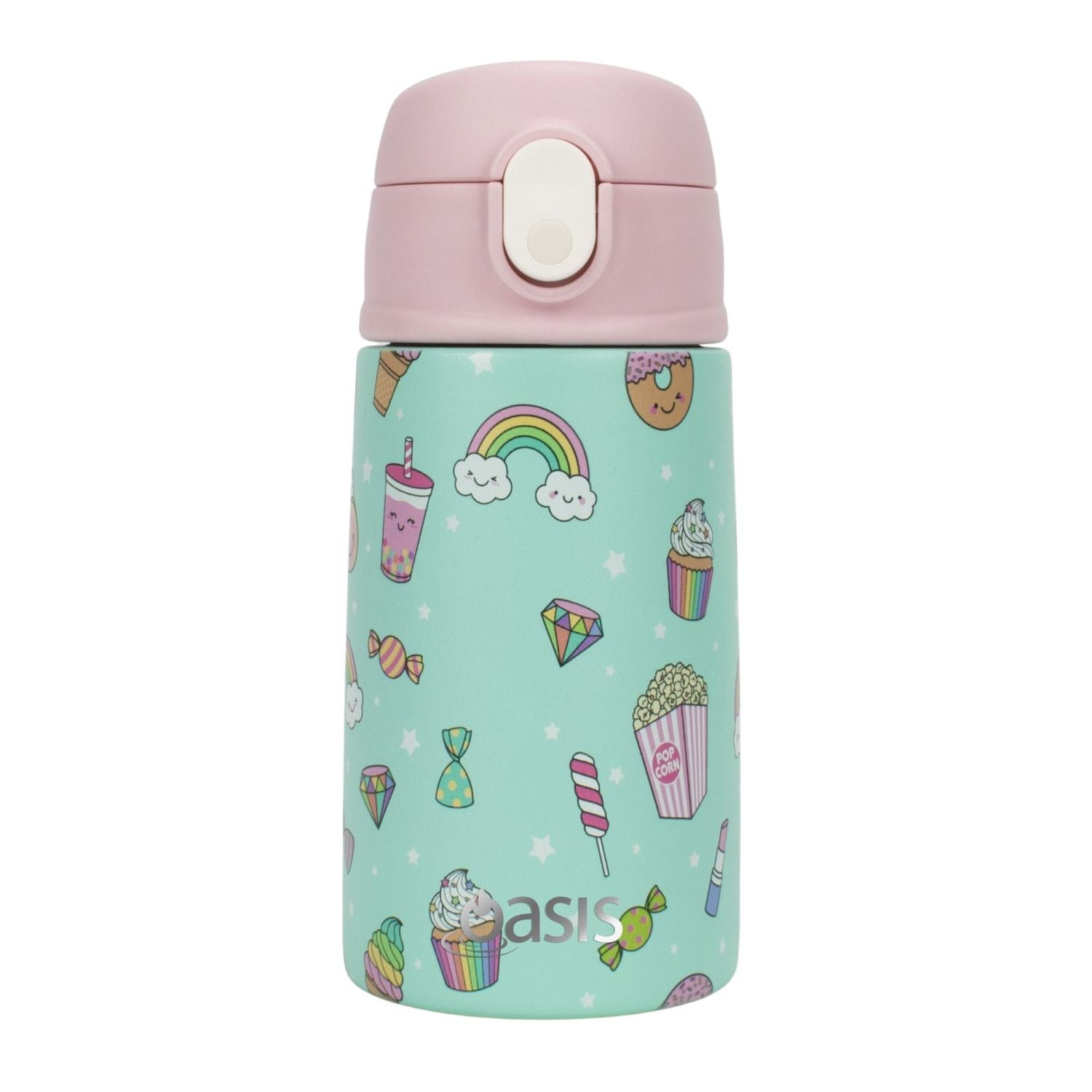 Oasis Kids Water Bottle with Sipper Silicone Straw 400ML