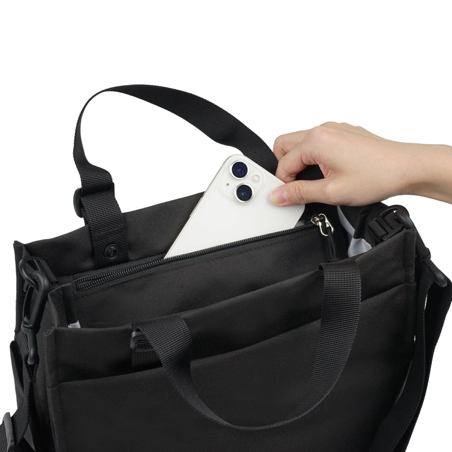 Hellolulu Luke 3 Way Vertical Tote Recycled