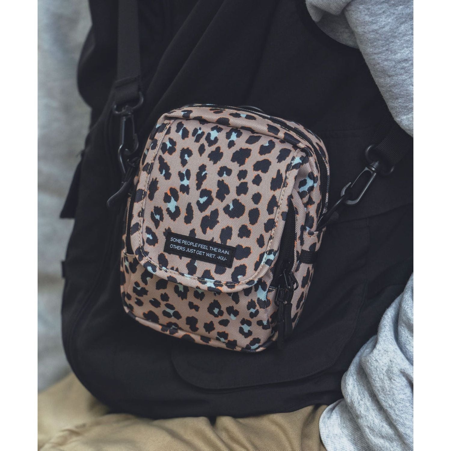 Kiu Water Repellent 600D Flap Pocket Shoulder Bag