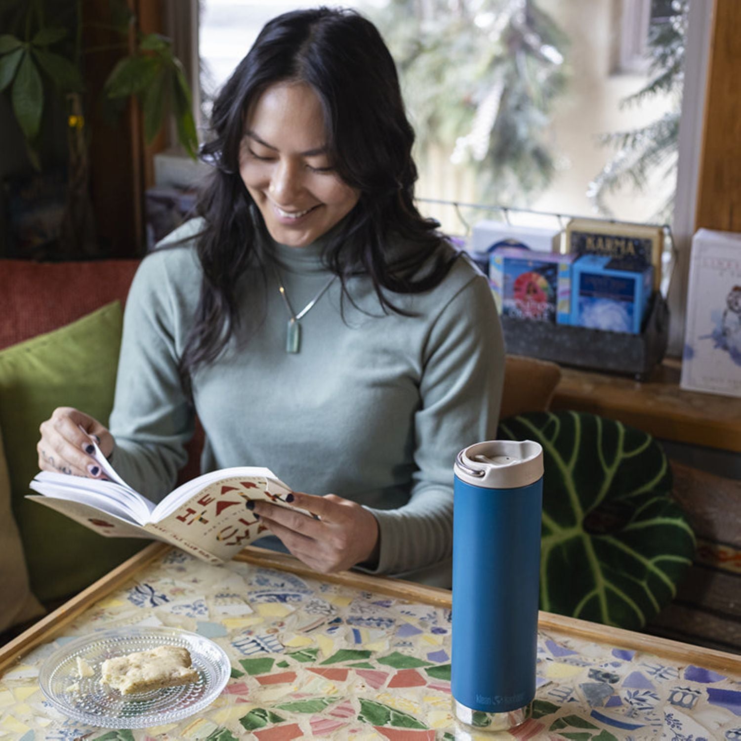 Klean Kanteen Insulated TKWide 20oz Water Bottle (with Cafe Cap)