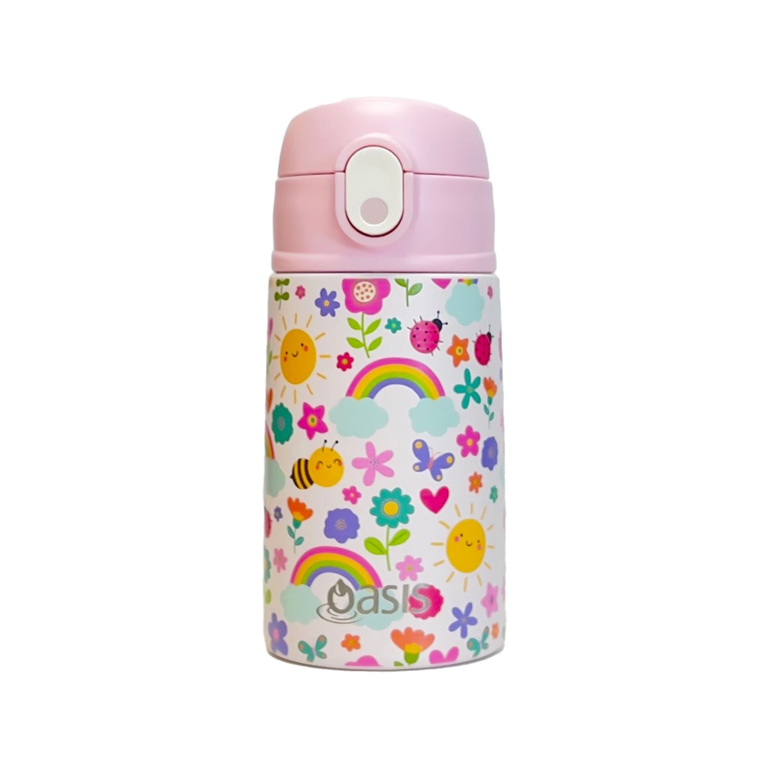 Oasis Kids Water Bottle with Sipper Silicone Straw 400ML