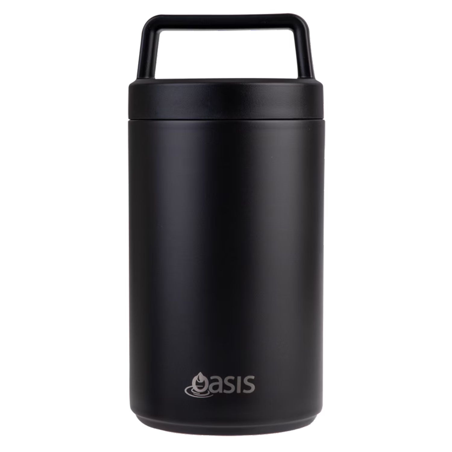 Oasis S/S Insulated Dual Compartment Food Jar W Handle And Spoon 700ML