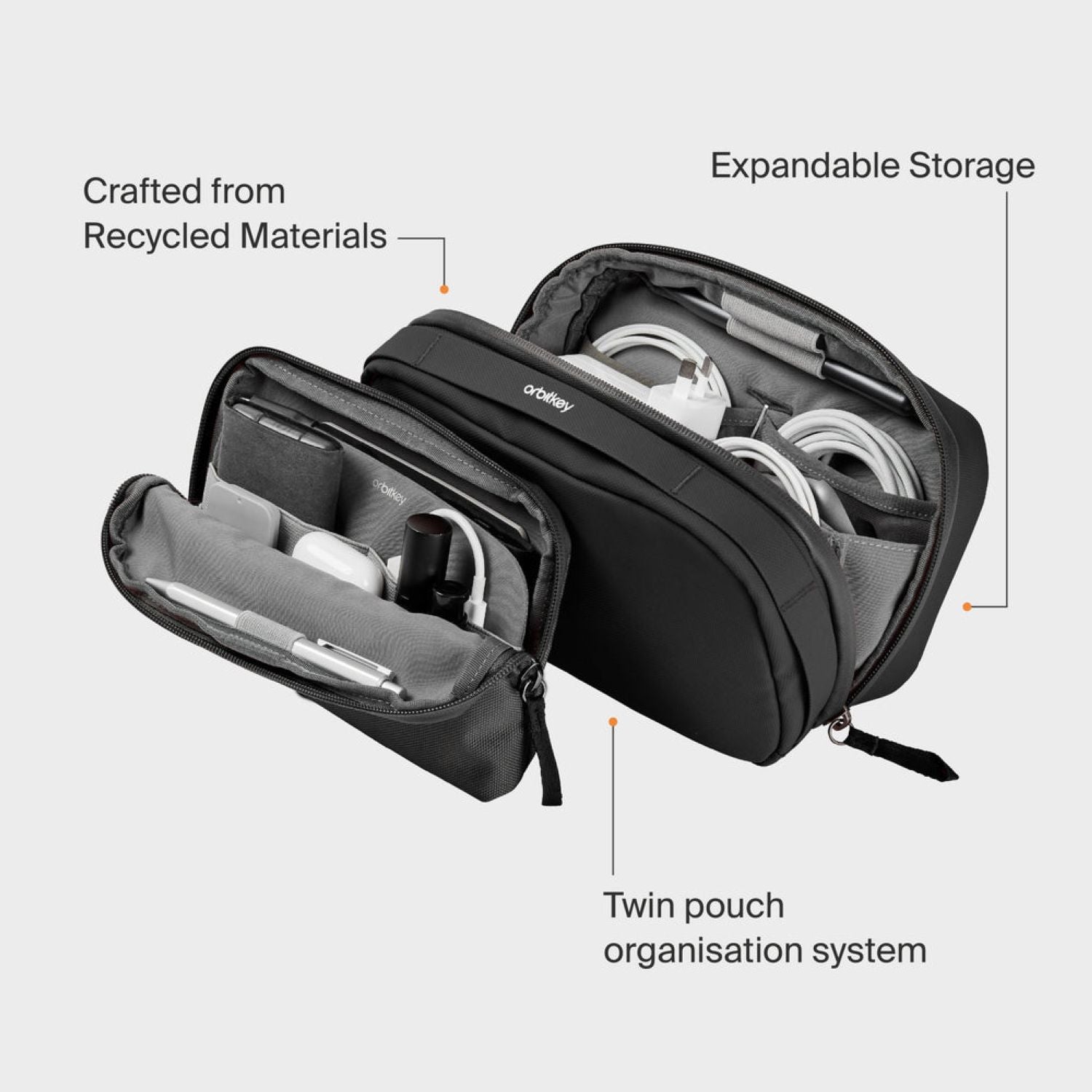 Orbitkey 2-In-1 Tech Pouch