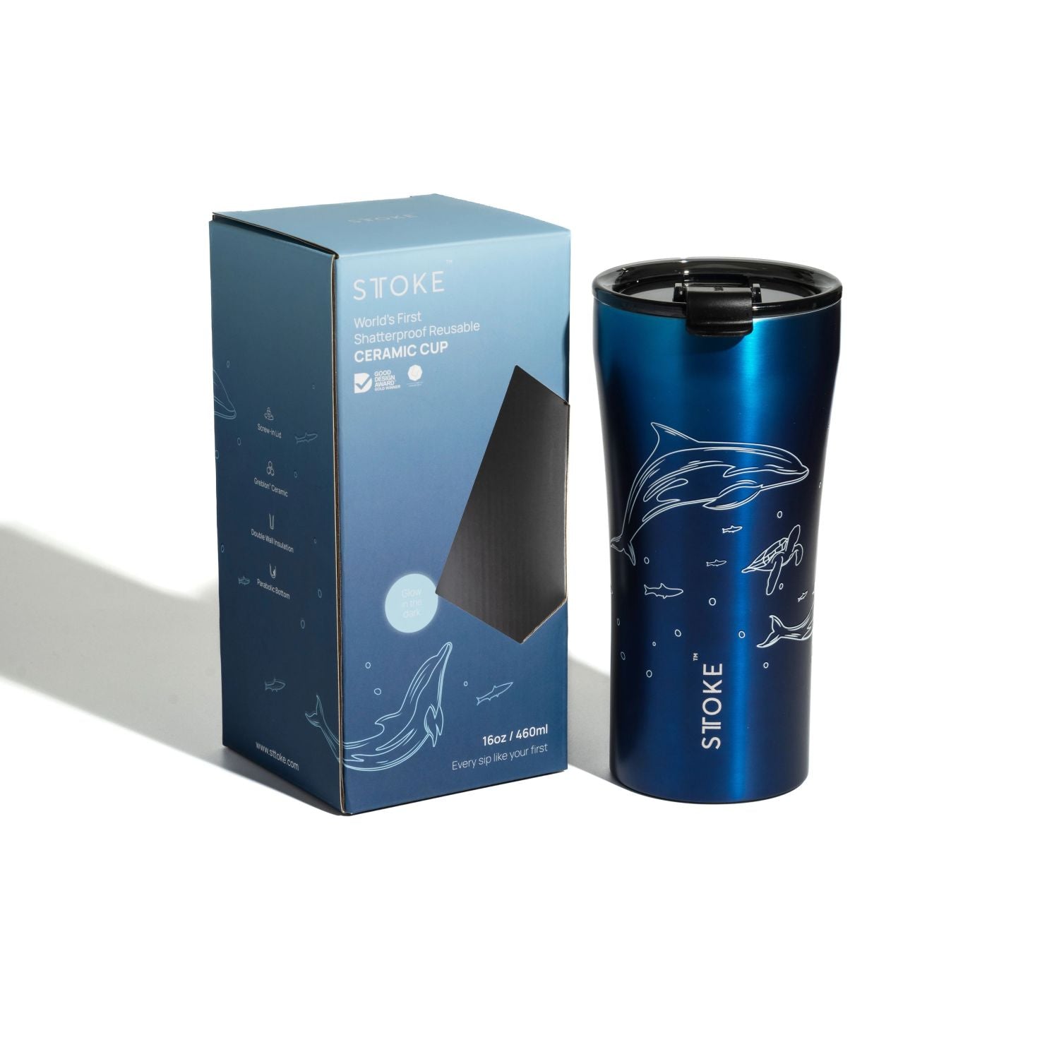 STTOKE Limited Edition Leakproof Ocean Series Insulated Cup 16oz