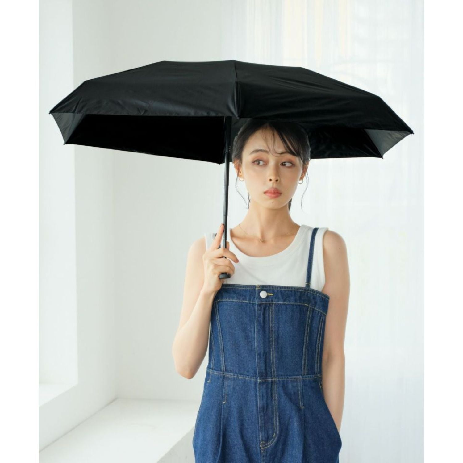 WPC Go-Koh Premium Black Compact UV Protection UPF 50+ Umbrella 50cm