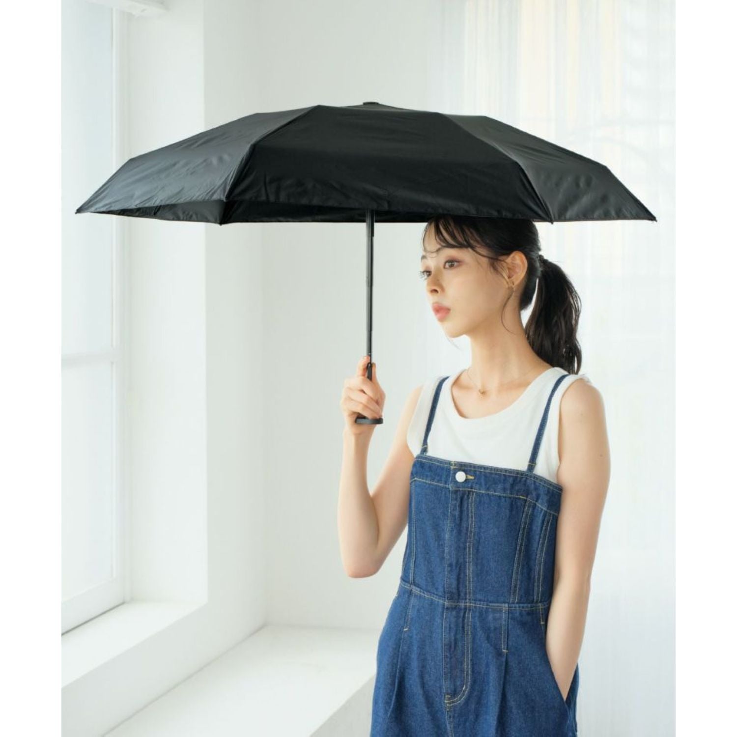 WPC Go-Koh Premium Black Compact UV Protection UPF 50+ Umbrella 50cm