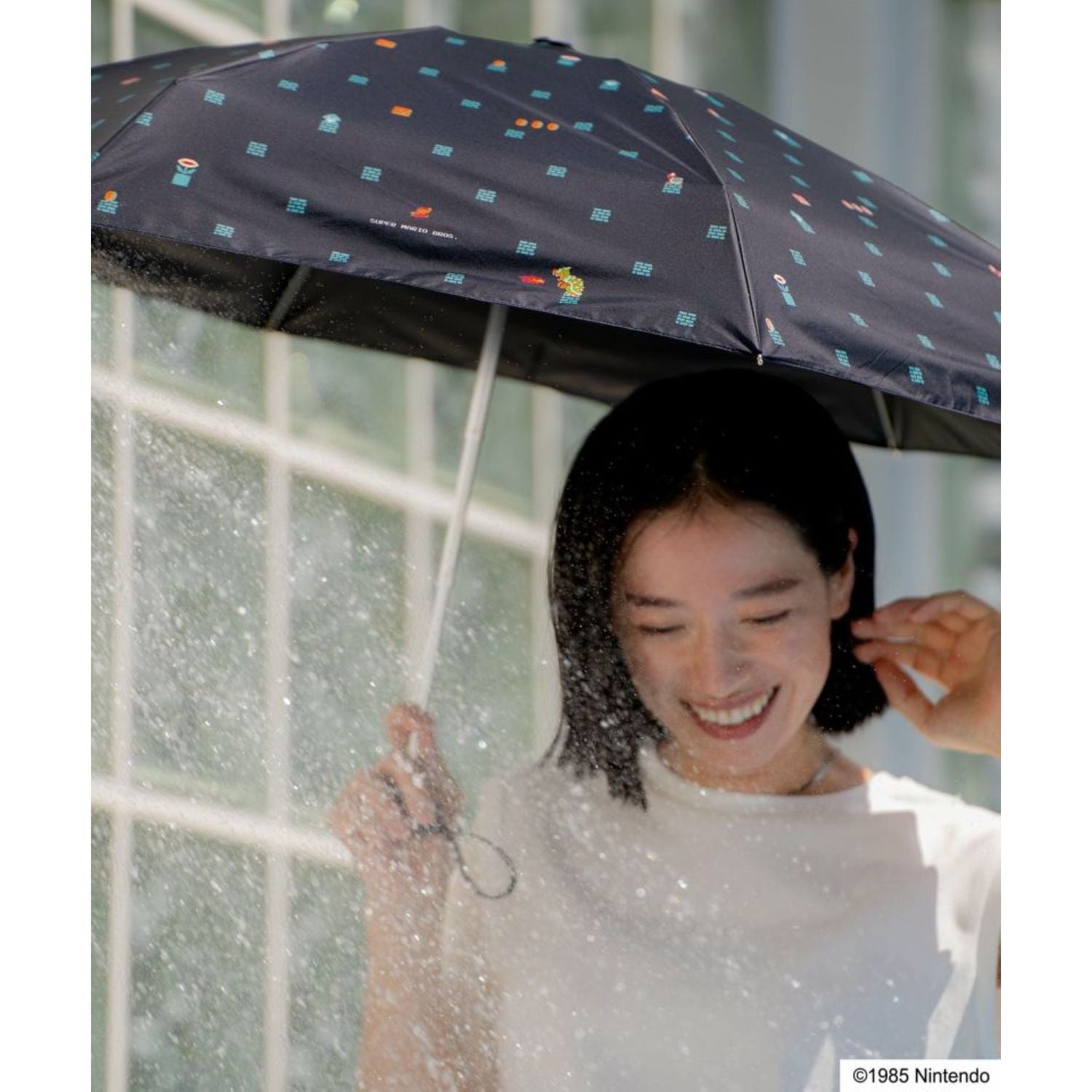 WPC X Super Mario Bros Basic UV Protection UPF 50+ Umbrella 50cm